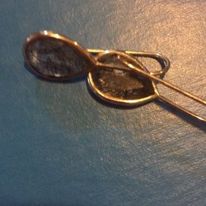 10K White Gold Quartz Earrings